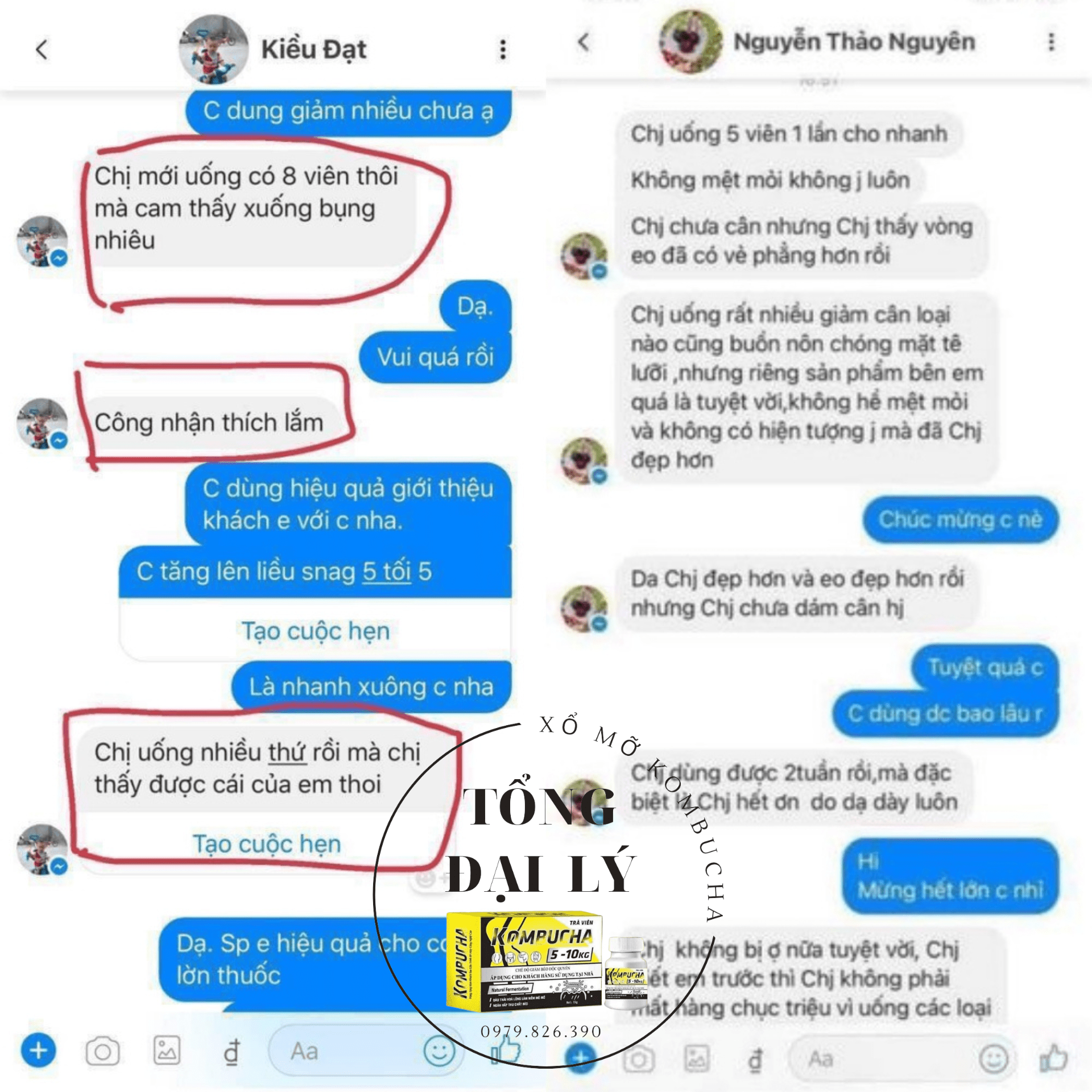 Xổ mỡ kombucha Giảm cân toàn thân 10kg 30cm Kèm Cam kết