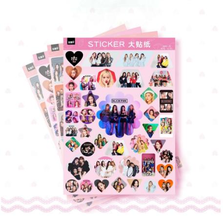 BỘ 12 tấm sticker dán hình BTS Seventeen Twice Blackpink