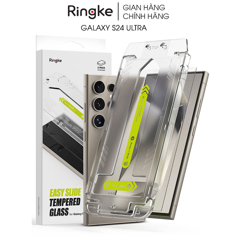 Dán cường lực samsung galaxy s24 ultra/s24 plus/s24 ringke easy slide tempered glass