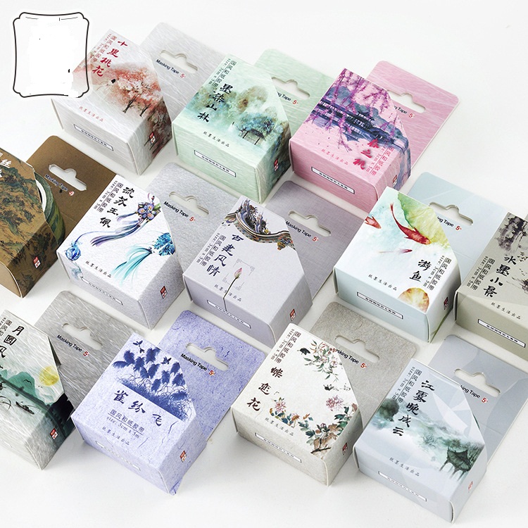 Cuộn băng keo washi tape Thuỷ mặc M630