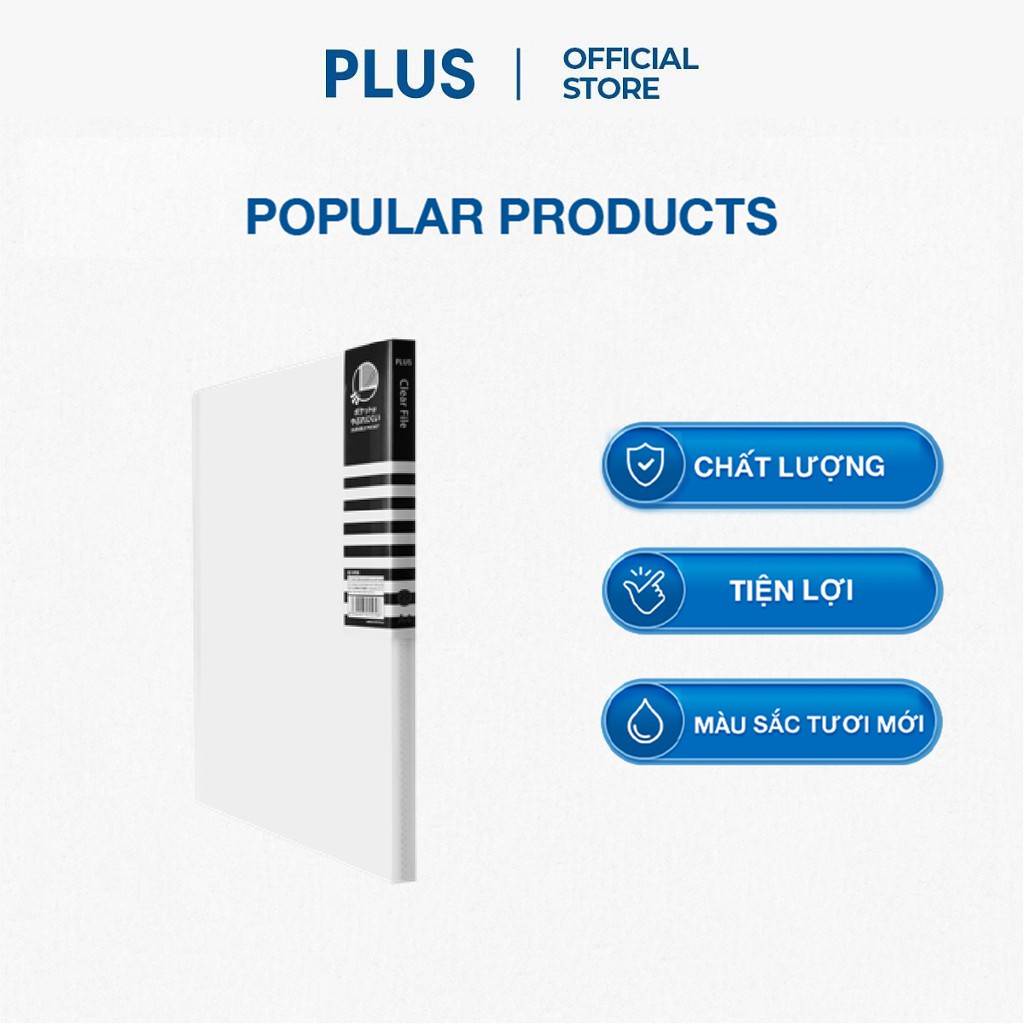 Bìa đựng hồ sơ tài liệu plus 20 lá sức chứa 100 tờ giấy a4 80 gsm