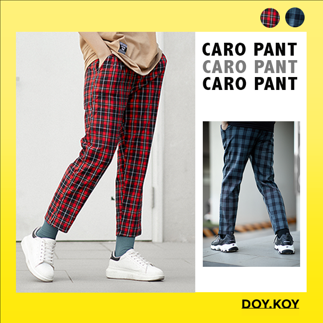 Quần nam hàn quốc caro năng động quần dài nam caro phù hợp đi chơi dao phố- DOY.KOY