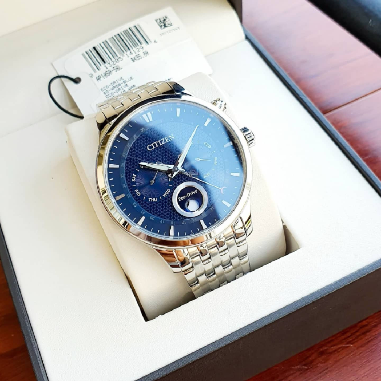 Đồng hồ nam citizen eco-drive moon phase japan ap1050-56l