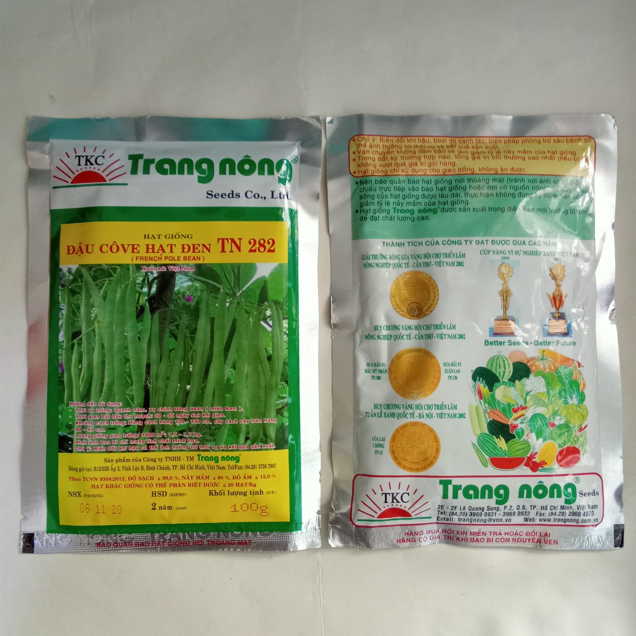 Hạt giống đậu cove hạt đen trang nông - tn 282