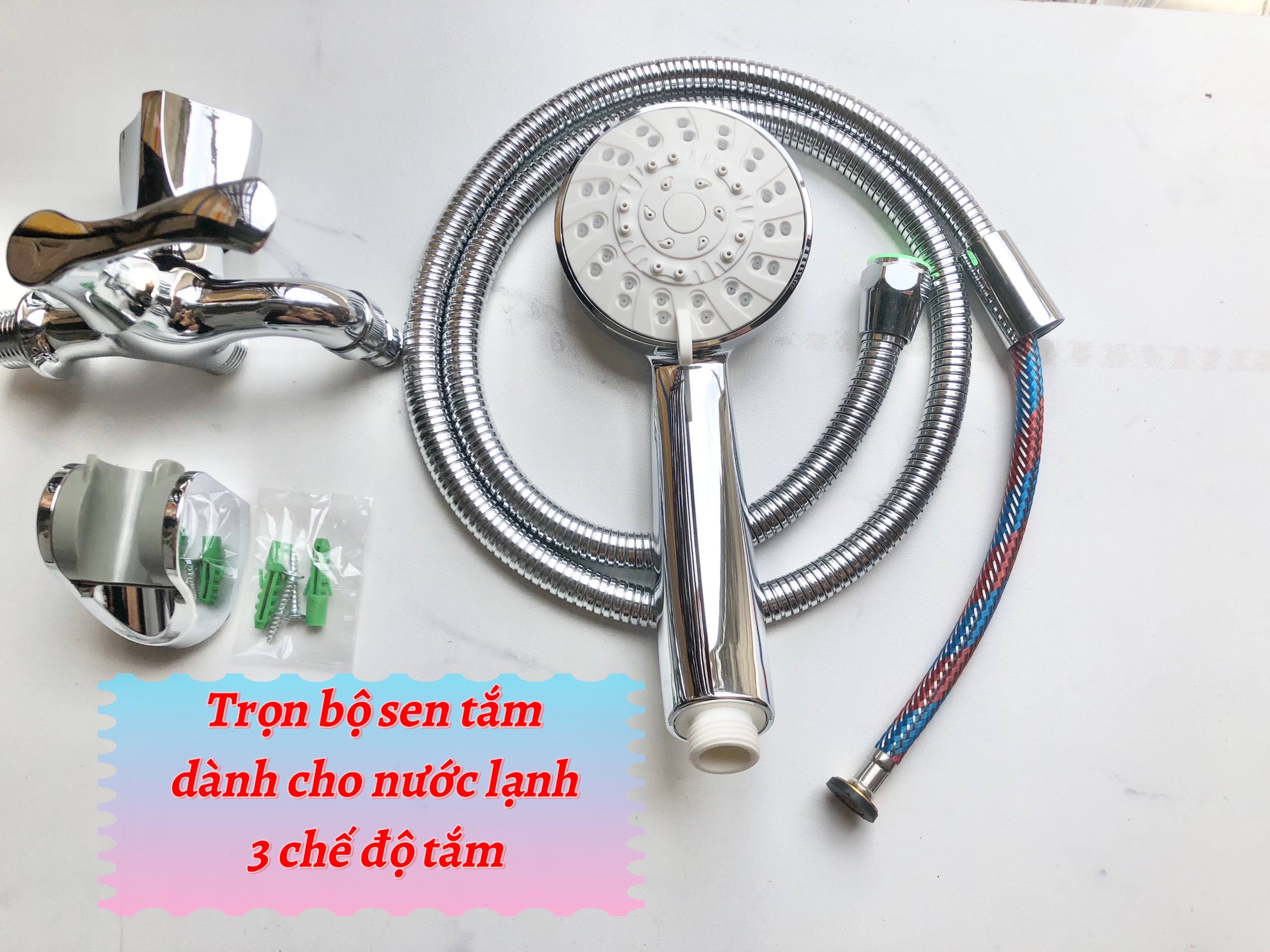 Vòi sen tắm dùng cho nước lạnh+ vòi rửa nhà tắm+bộ vòi sen tắm nước lạnh