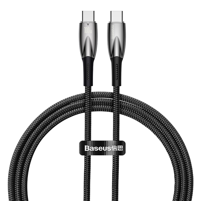 Cáp sạc baseus glimmer series fast charging data cable type-c to type-c 100w