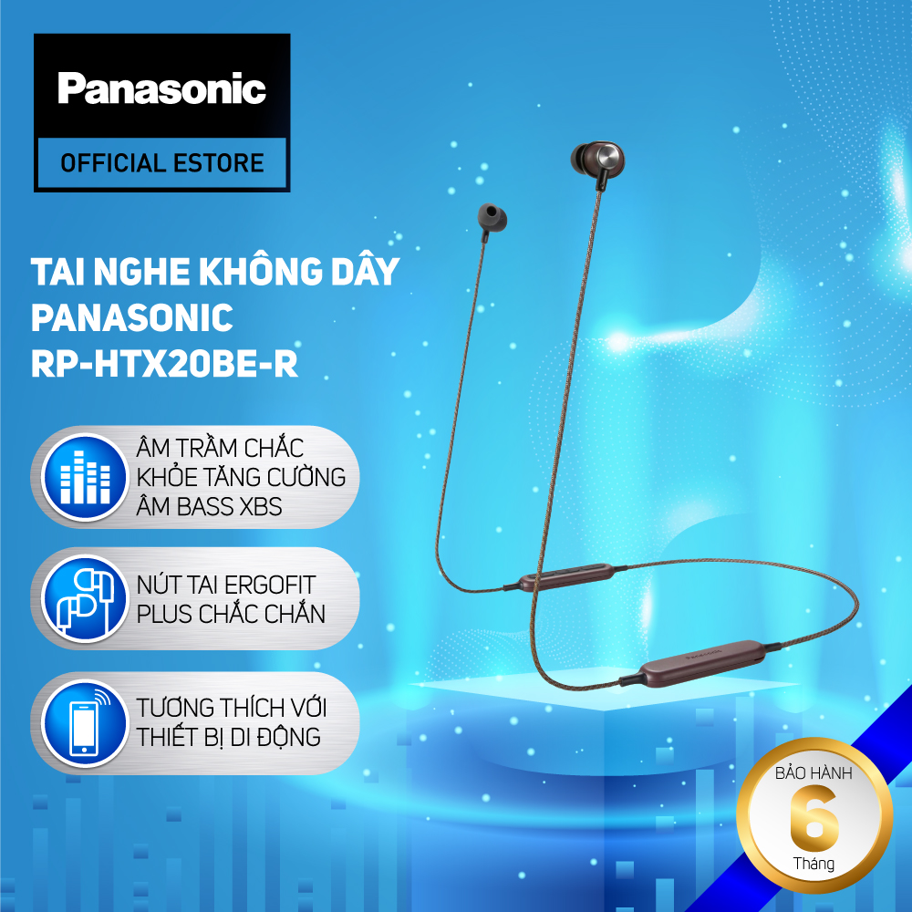 [Tặng bộ quà 3 món 520k] [Nhập voucher giảm thêm 220k] Tai Nghe Bluetooth Panasonic HTX20 - Bảo Hành 6 Tháng - Hàng Chính Hãng