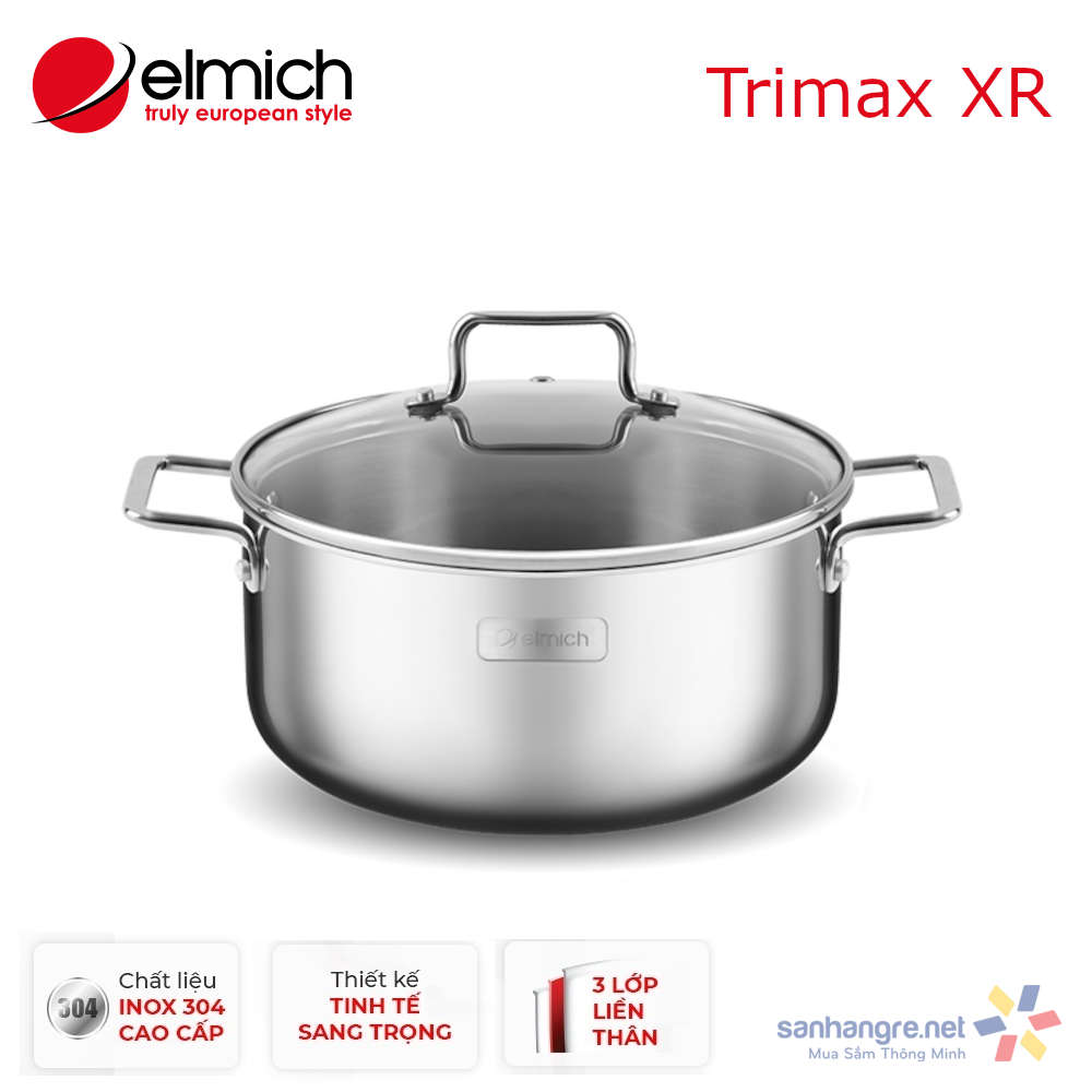 Nồi Inox 304 liền khối Elmich Trimax XR EL-3839 EL-3840 EL