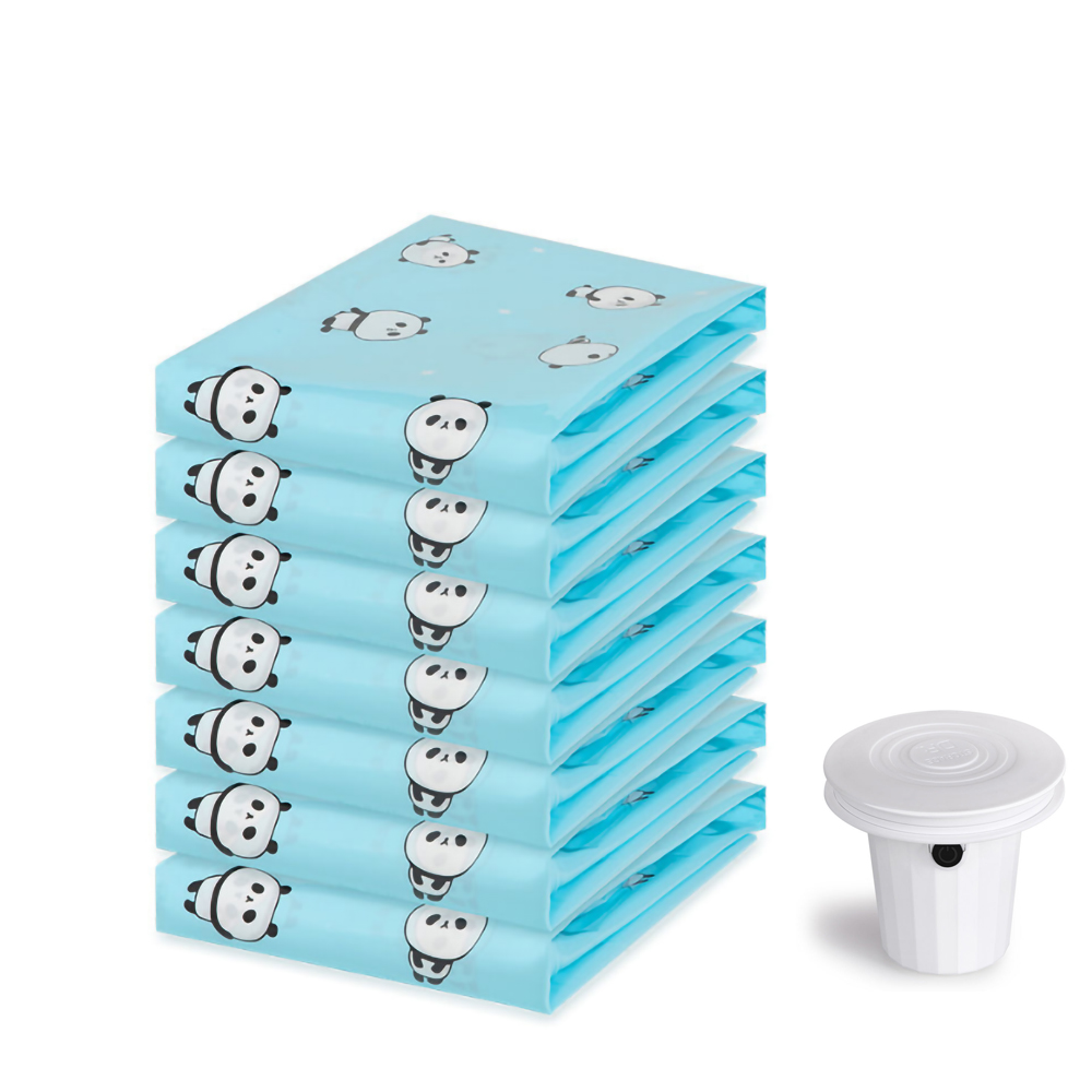 Combo 10 túi hút chân không, hình panda kk133