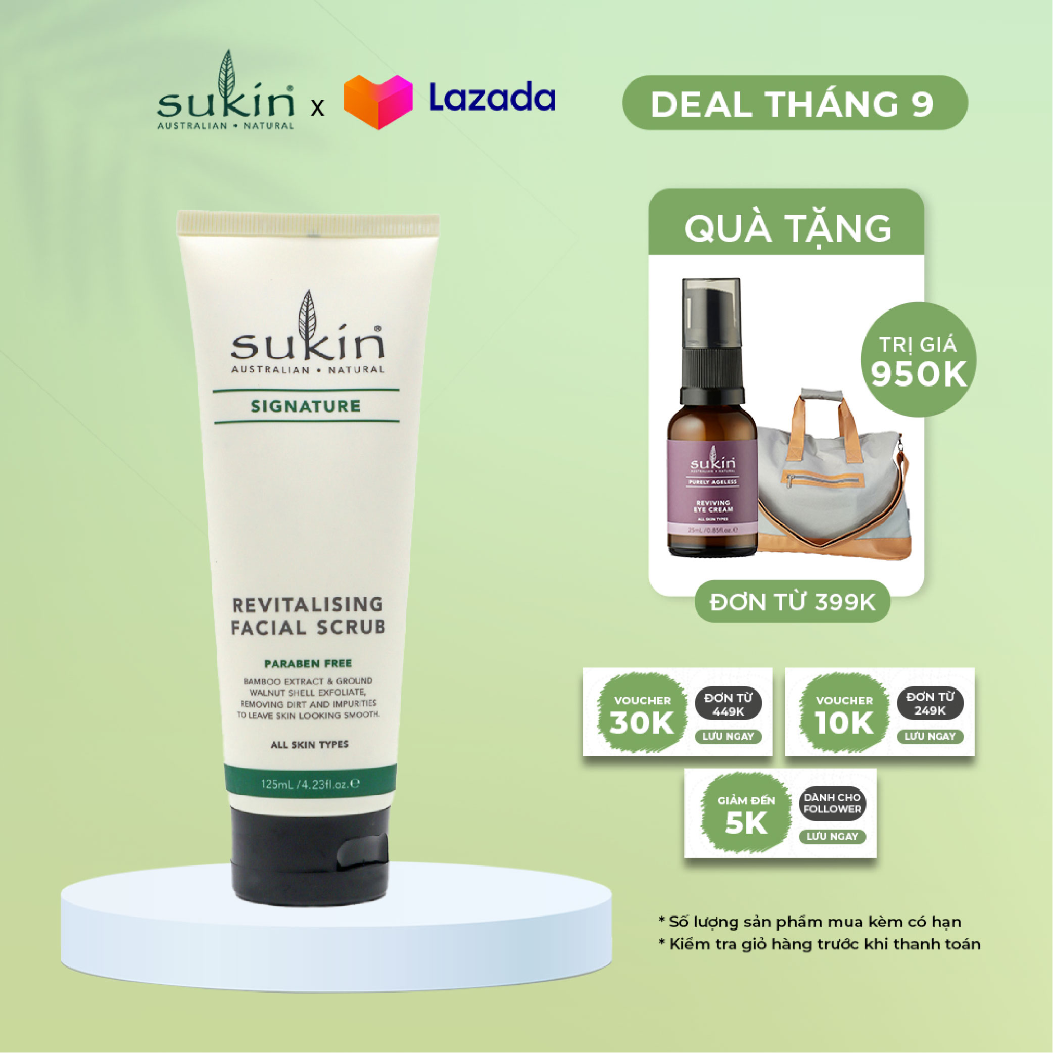 Kem Làm Sạch Tế Bào Chết Da Mặt Sukin Signature Revitalising Facial Scrub 125ml (HSD: 07/06/2024)