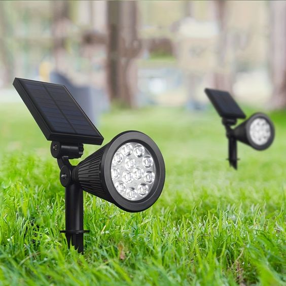 Đèn Led Chiếu Cây Sân Vườn Đèn Năng Lượng Mặt Trời Rọi Cây Đèn Trang Trí Sân Vườn Chiếu Sáng Tiểu Cả