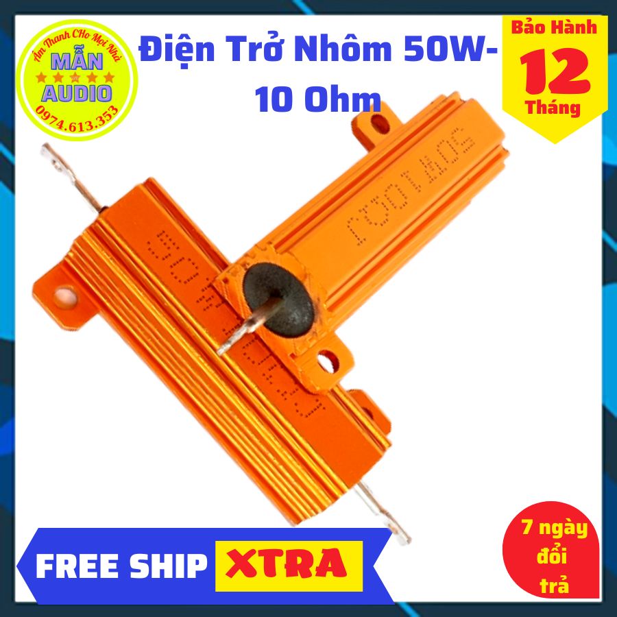 Điện trở nhôm 50w- 10 ohm