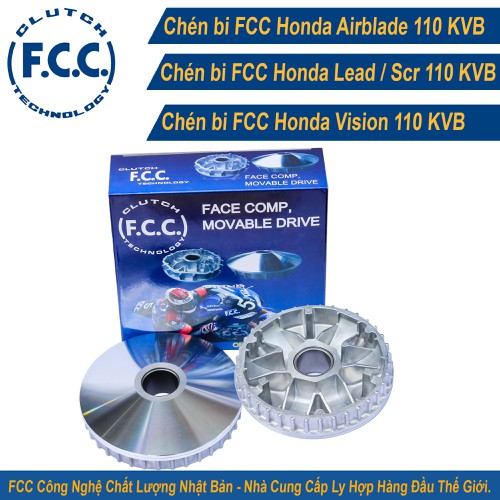 CHÉN BI NỒI TRƯỚC DÀNH CHO XE HONDA AB 110, AIR BLADE 110, LEAD 110, VISION CŨ, SCR CHÍNH HÃNG FCC