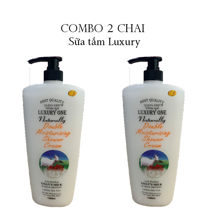 [HCM]Combo 2 Chai Sữa Tắm Dê Luxury Nguyên Chất