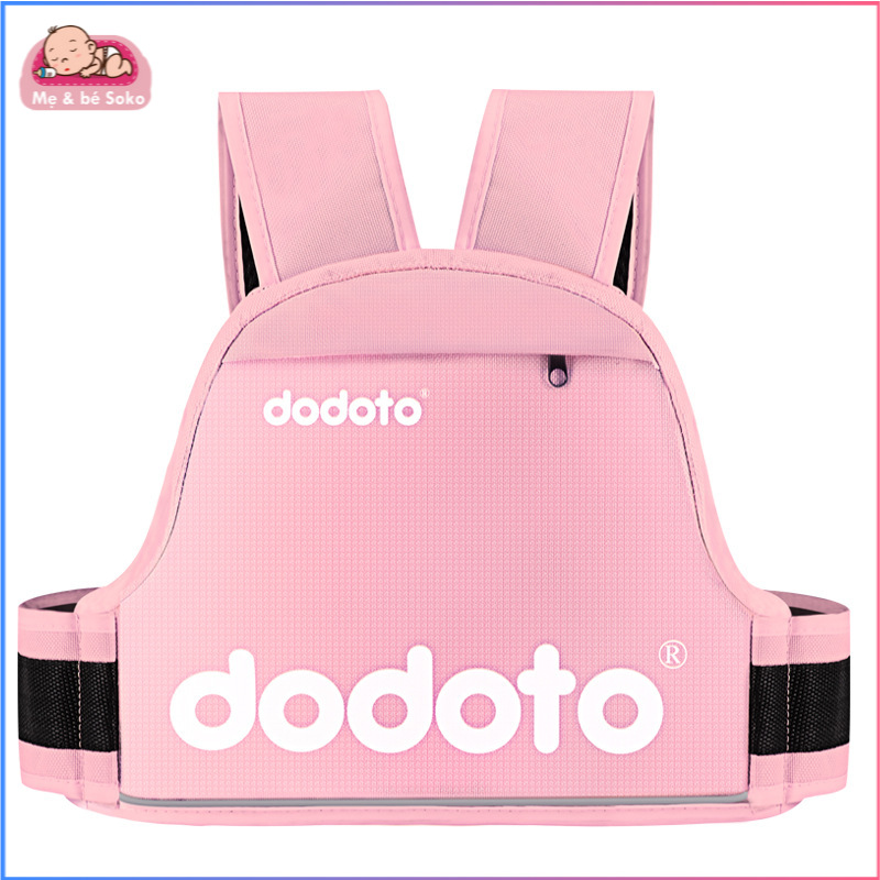 Đai đi xe máy cho bé từ 1-12 tuổi dodoto, địu ngồi xe máy cho bé chống ngã, đai ngồi xe máy đeo vai, thắt lưng, đai ngực - Mẹ bé Soko