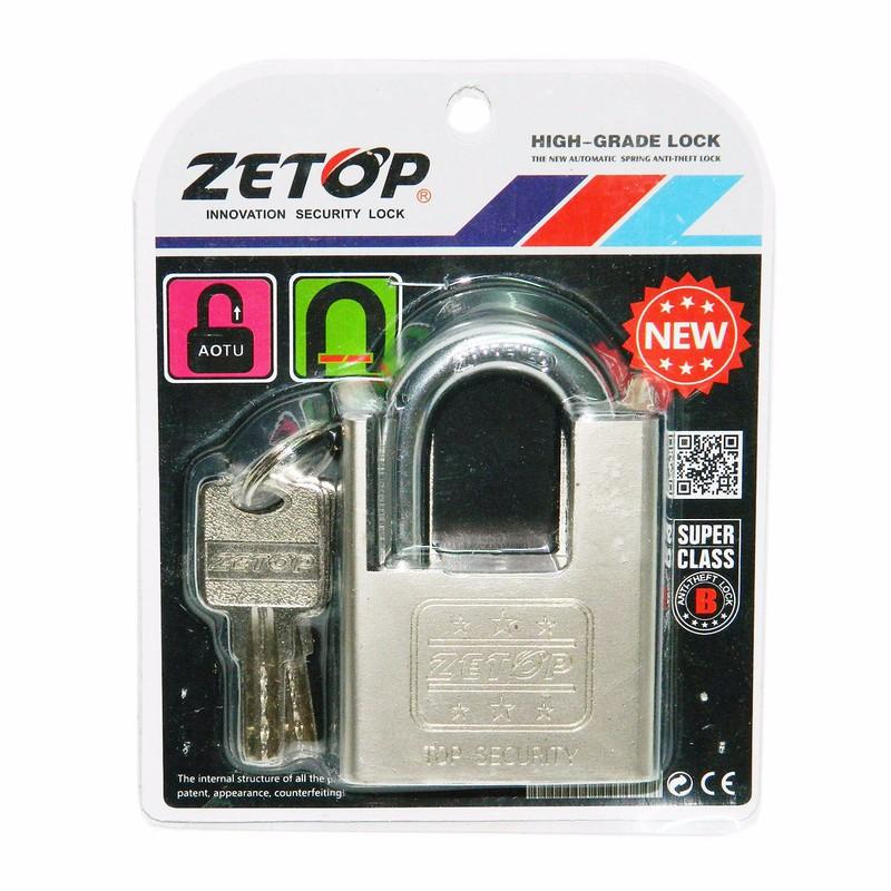 Ổ khóa zetop chống cắt màu bạc