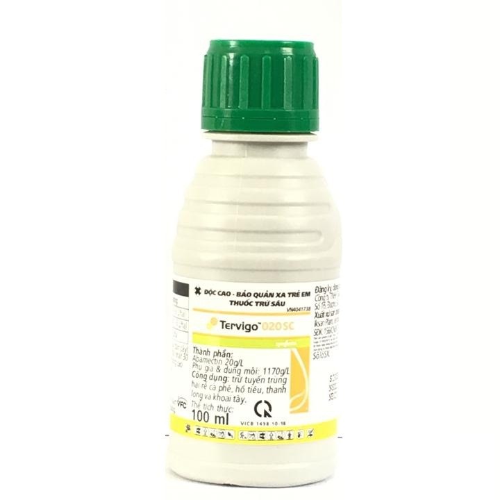 Tervigo - trừ tuyến trùng hại rể cà phê, hồ tiêu - chai 100 ml