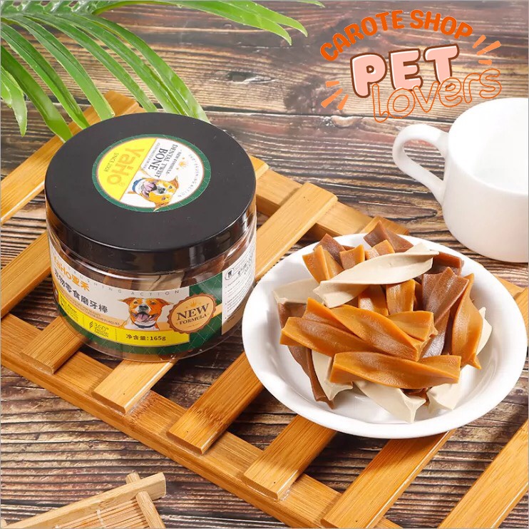 Đồ Ăn Vặt Xương Gặm Sạch Răng Cho Chó Yaho hộp 165g - Carote Pet Shop