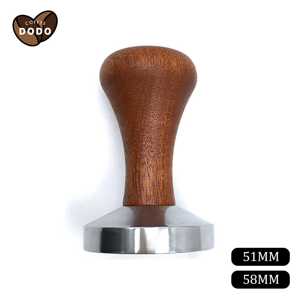 Tamper đường kính 51 58mm Dụng cụ nén cà phê bằng thép không gỉ Nén cà phê tay cầm gỗ chuyên nghiệp chất lượng cao DODO