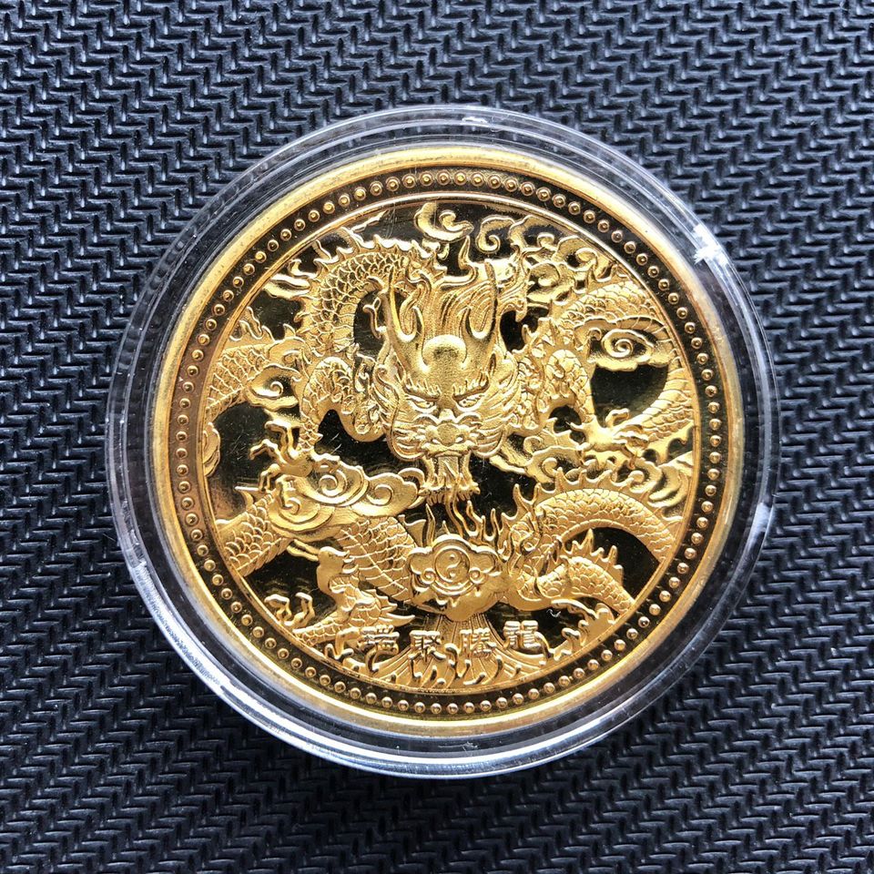 Đồng xu lưu niệm con Rồng phong thủy, quyền uy và sức manh