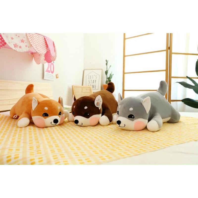 Gấu bông có mền - chăn gối văn phòng 3in1 chó nhật