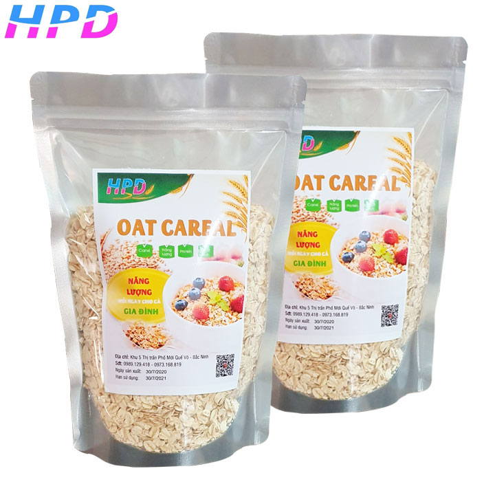 Yến mạch HPD Nhập Khẩu Australia  ( Cán Mỏng ) - yến mạch tươi ăn liền nguồn cung cấp chất xơ tốt, đặc biệt là beta glucan và rất giàu các vitamin, khoáng chất và chất chống oxy hóa-đóng hộp 100g