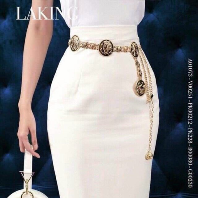 Đai Váy, Nịt Đầm Dây Xích Mặc Phối Váy Đầm Và Quần Mẫu Mới . Hàng Xịn