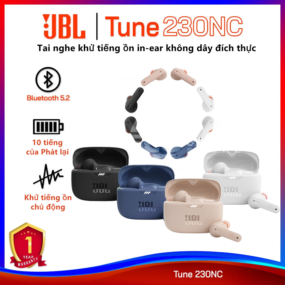 Tai nghe bluetooth không dây JBL Tune 230NC Bluetooth 5.0 tai nghe chống ồn Tai nghe nhét tai iOS android