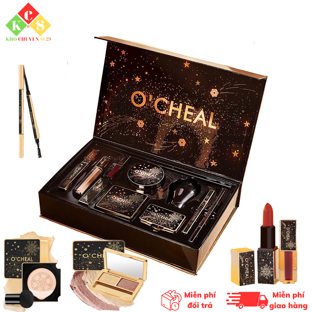 Set trang điểm đầy đủ 10 món Ocheal chuyên nghiệp