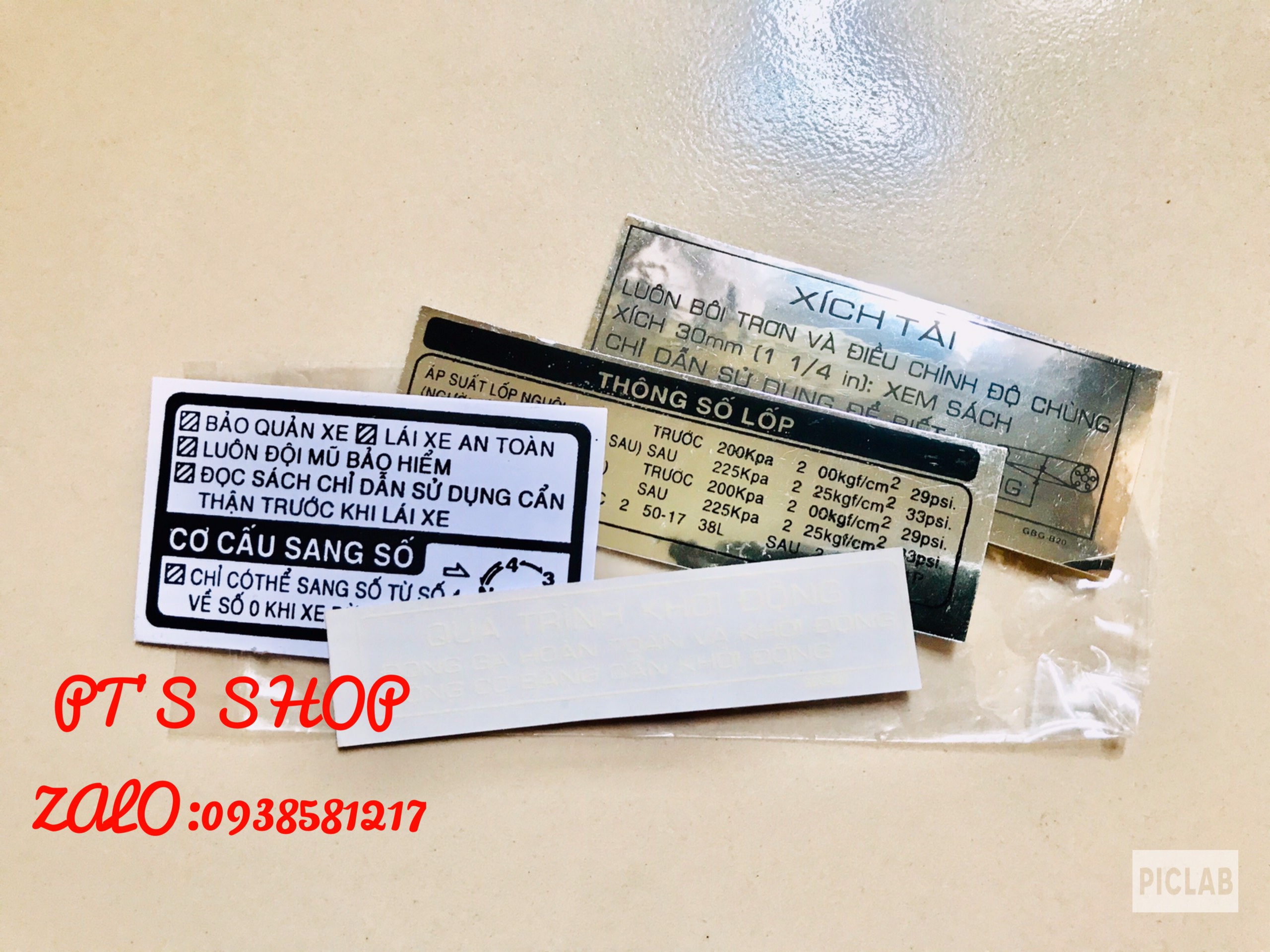 [HCM]BỘ TEM THÔNG SỐ CHO XE WAVE