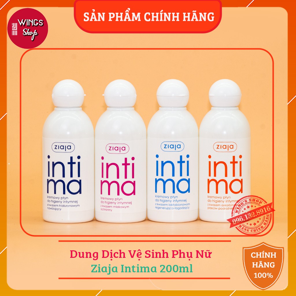 Dung dịch vệ sinh phụ nữ ziaja intima 200ml | hàng chính hãng