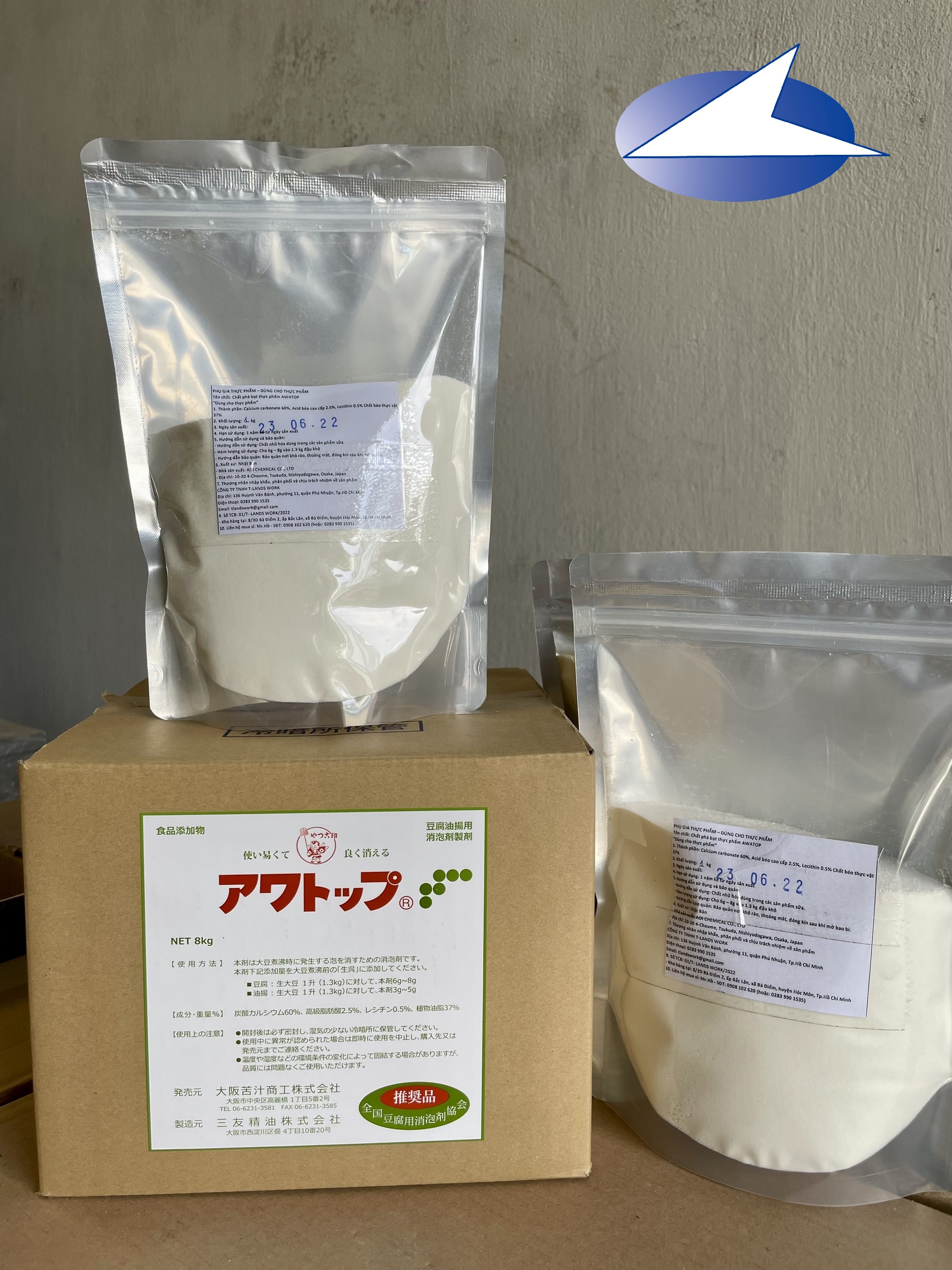 Chất phá bọt thực phẩm 500g AWATOP Nhật Bản làm tan bọt sữa đậu nành