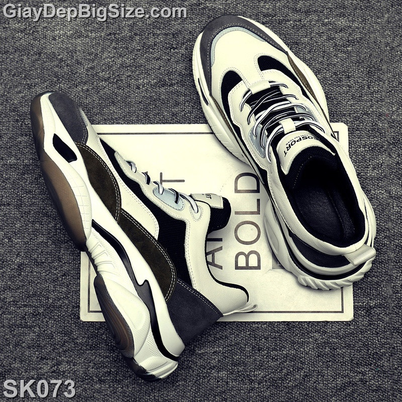 Giày Sneaker, giày thể thao big size cỡ lớn 45 46 47 48 cho nam chân to