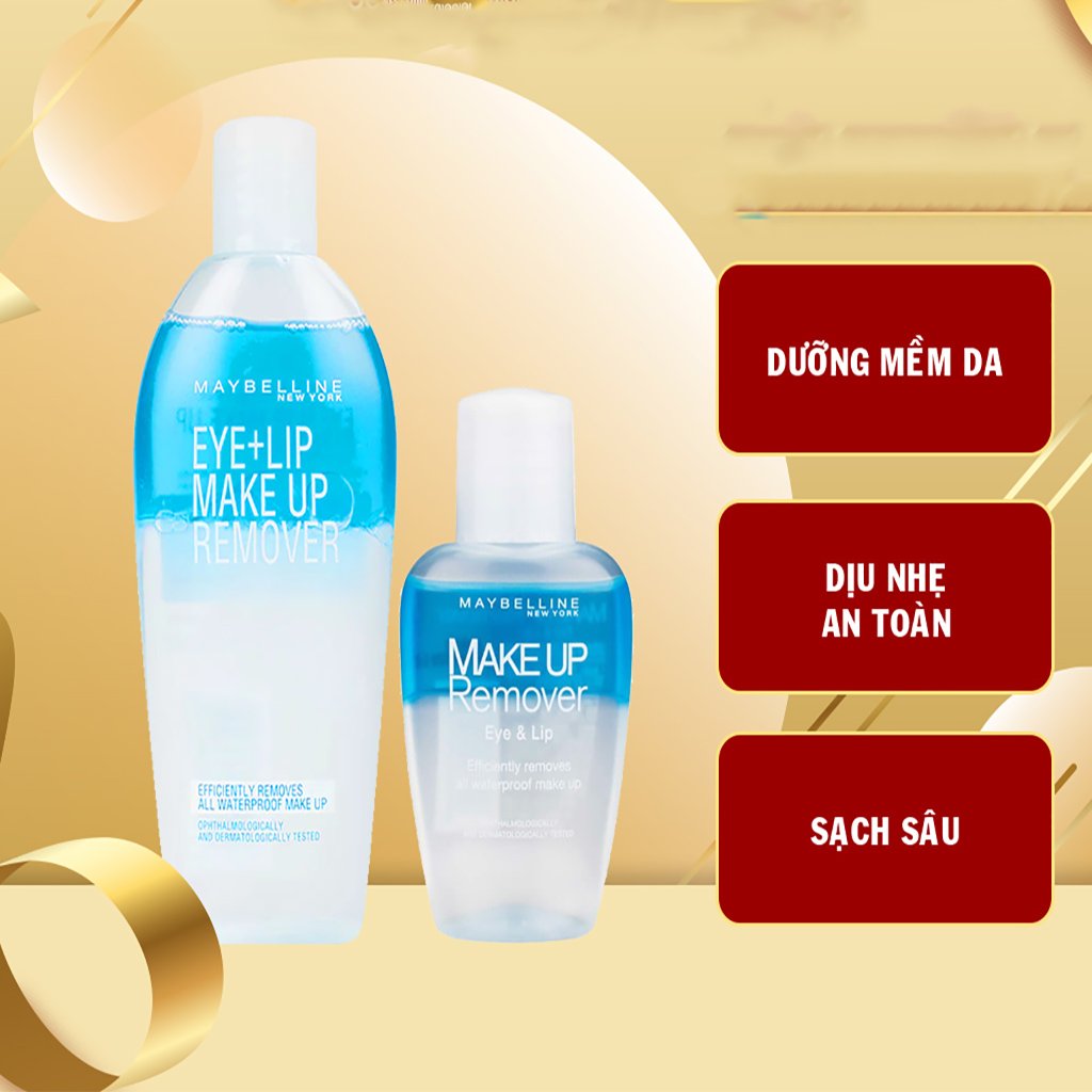 Nước tẩy trang mắt và môi maybelline make up remover