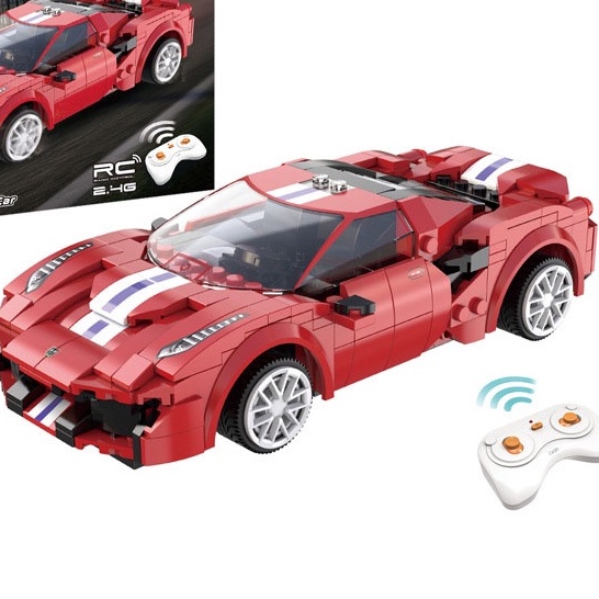 Đồ Chơi Lắp Ráp Điều Khiển Từ Xa RC Mô Hình Siêu Xe Thể Thao Ferrari Race Car Cada Model C51072 Với 306 chi tiết