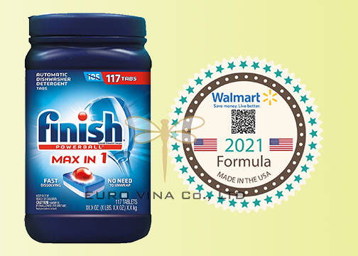 Viên Rửa Chén Finish Max in 1 - Rửa sạch chén bát, dành riêng cho máy Bosch, Hafele