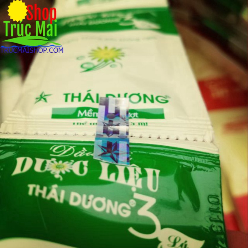 20 gói dầu gội dược liệu sao thái dương 3 chính hãng
