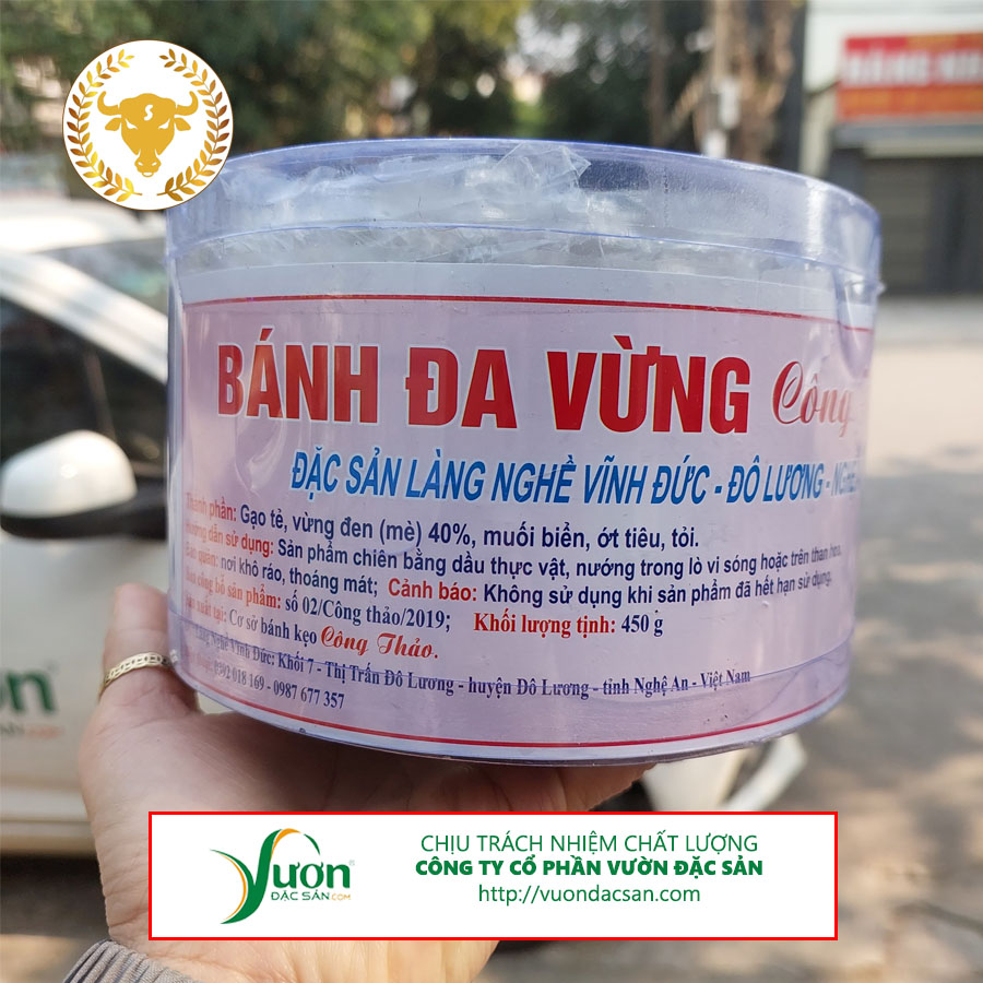 Bánh đa vừng đen, đặc sản nghệ an