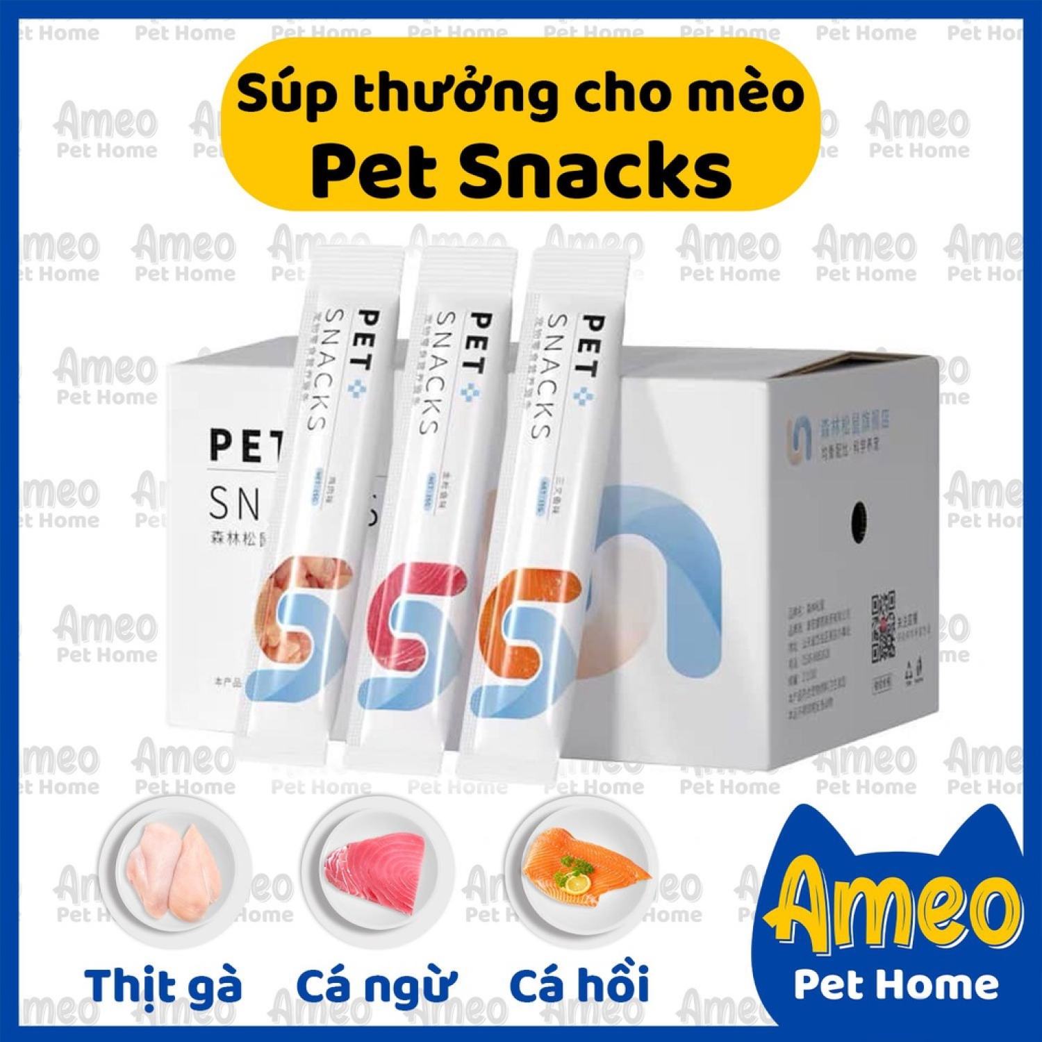 Pet Snack - Súp thưởng cho mèo | Súp thưởng petsnack vỏ màu