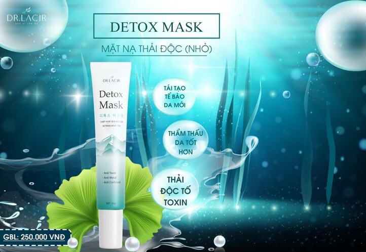 (CHÍNH HÃNG) Mặt nạ thải độc Dr.lacir 20g