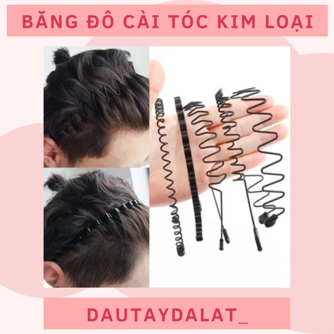 Băng đô cài tóc kim loại lượn sóng băng đô lượn sóng cài tóc lượn sóng băng đô kim loại