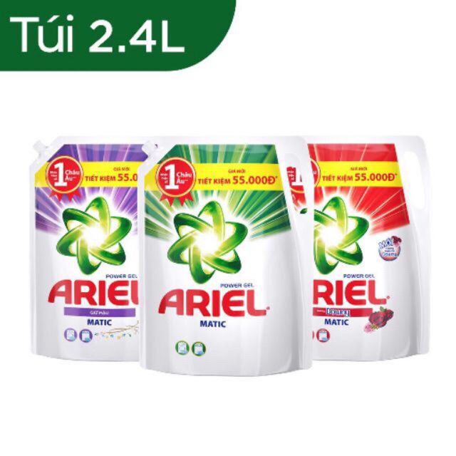 Nước giặt ARIEL 2.4kg, loại 2 kg