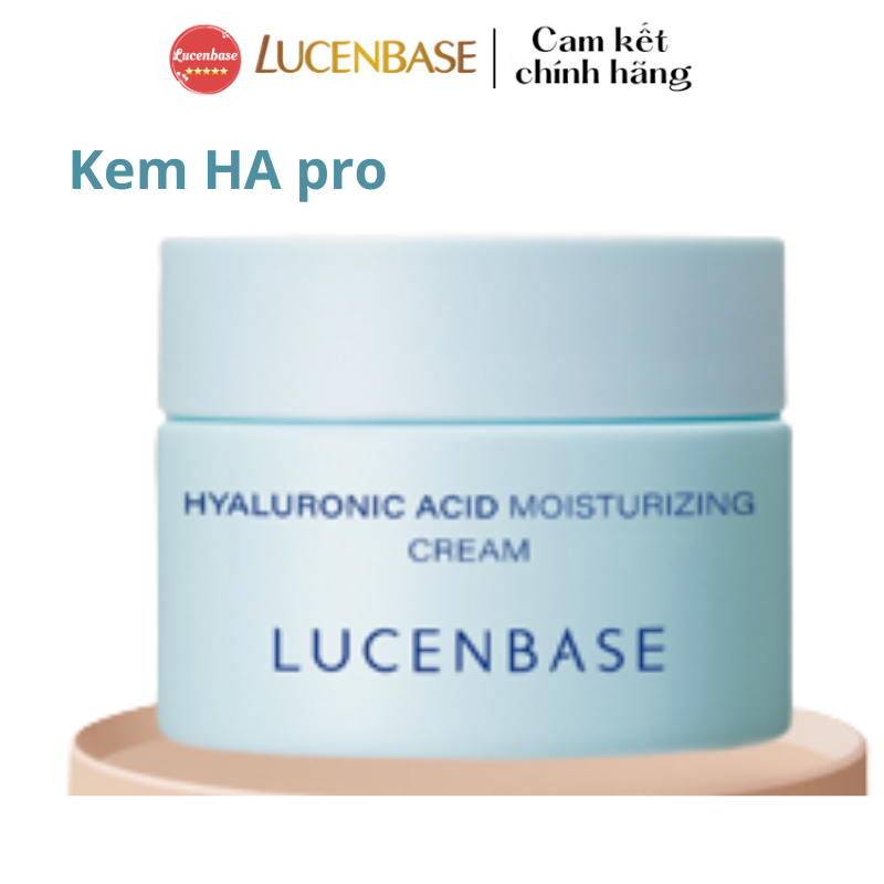 Kem dưỡng ẩm HA Pro Lucenbase cấp ẩm sâu, phục hồi da 50g
