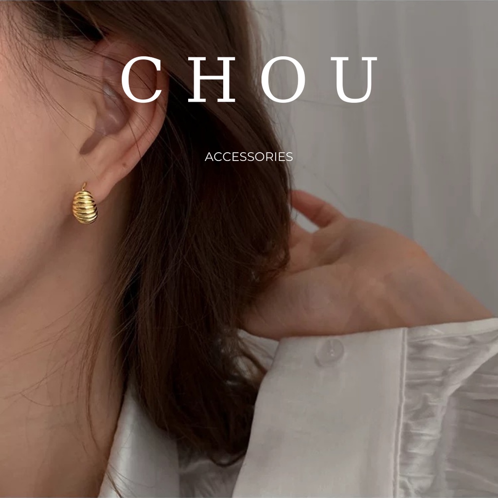 Bông tai s925 croissant mini | chou accessories |