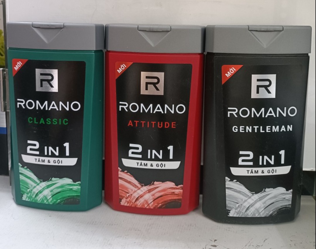 Romano - tắm gội 2in1 classic / attitude 180g