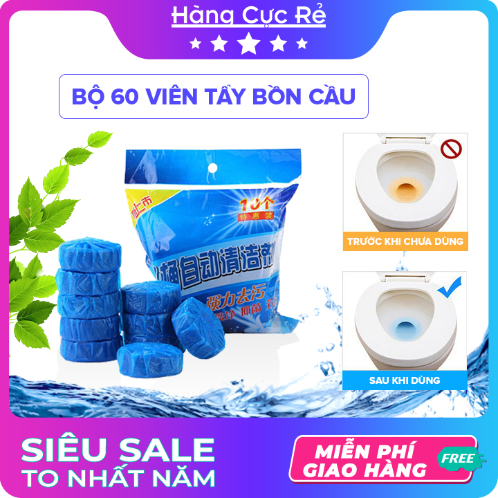 Combo 60 viên tẩy vệ sinh bồn cầu - Shop Hàng Cực Rẻ