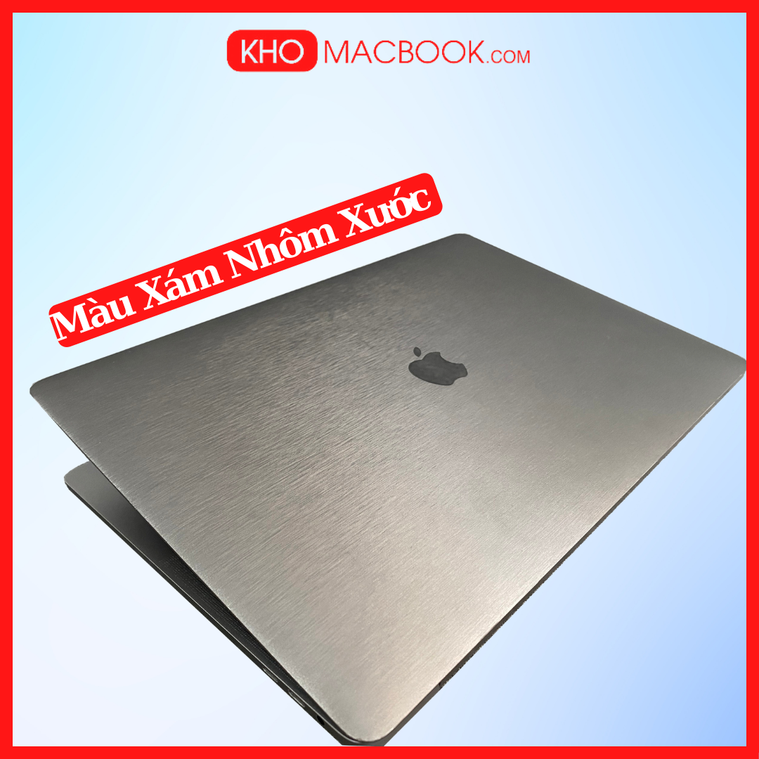Decal skin dán laptop vân carbon, decal dán laptop màu xám nhôm xước, màu đen trơn, màu đen nhám đã cắt sẵn chi tiết
