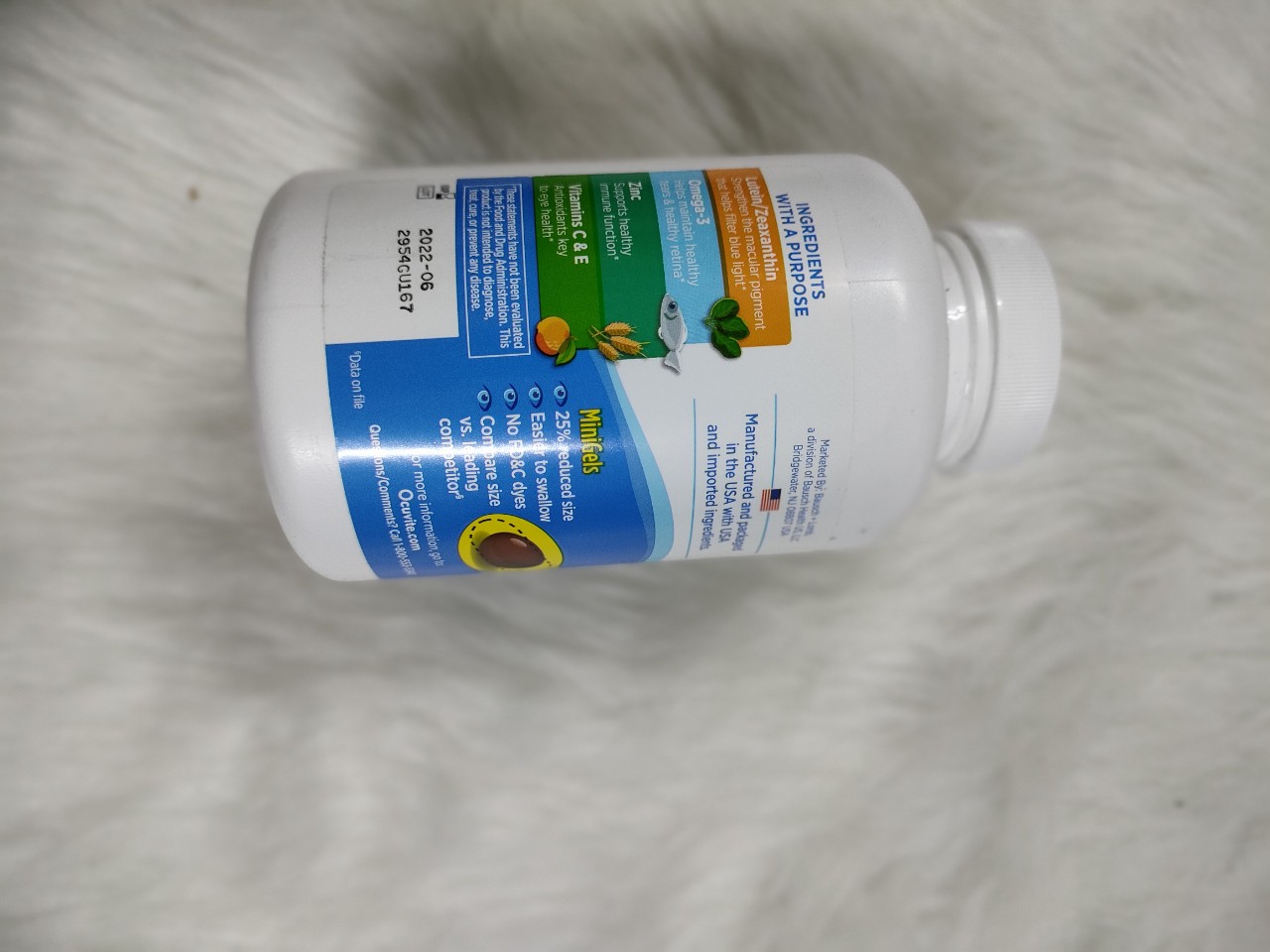 Viên uống bổ mắt ocuvite adult 50 + bausch & lomb 150
