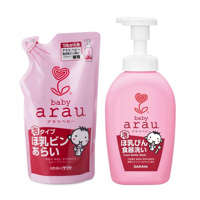 Japanese Arau Milk bottle washing liquid 450ml 500ml for baby