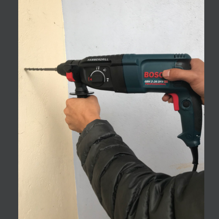 Vali máy khoan đục bê tông 3 chế độ bos.gbh-dre 226- vali máy khoan đục bê tông ba chức năng đầu gài tự động 26 li 800w - máy khoan lớn sửa chữa chuyên dụng cho thợ và dùng gia đình